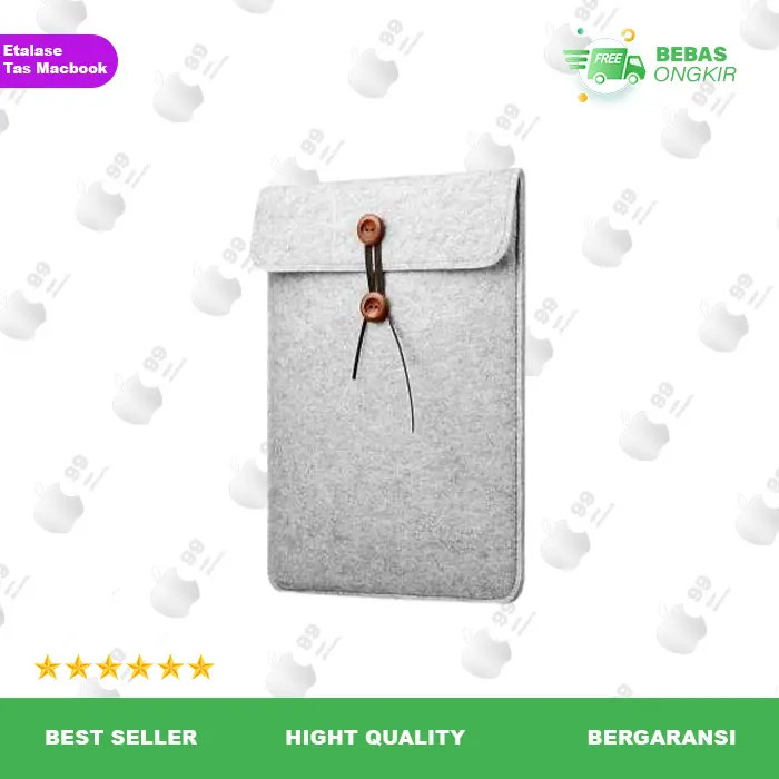 Rhodey Felt Button Style Sleeve Case Laptop 12 14 inch Ultrabook Murah