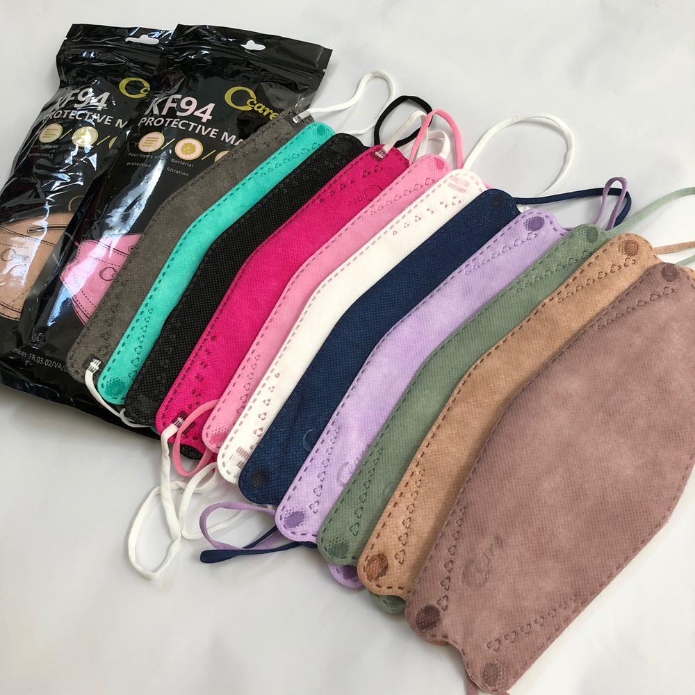 Masker C Care KF94 Warna 4Ply Protection Mask Isi 10 pcs Evo 3D - Mouson Hitam