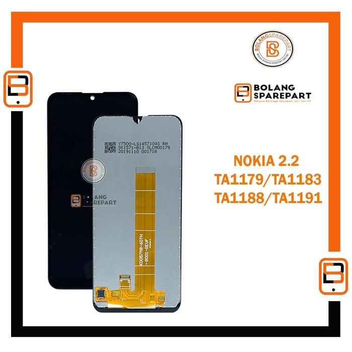 Gambar LCD NOKIA 2.2 TA1183 TA1179 TA1191 TA1188 + TOUCHSCREEN - Hitam dari BOLANG SPAREPART Kota Jambi Tokopedia