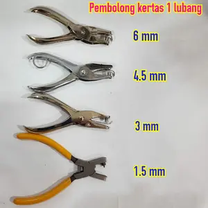 Pembolong Kertas satu lubang one hole PUNCH puncher 1.5 3 4.5 6 mm
