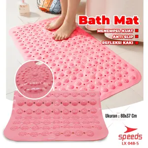 Keset Kamar Mandi Anti Slip Karpet Kaki PVC Bath Mat SPEEDS 048-5