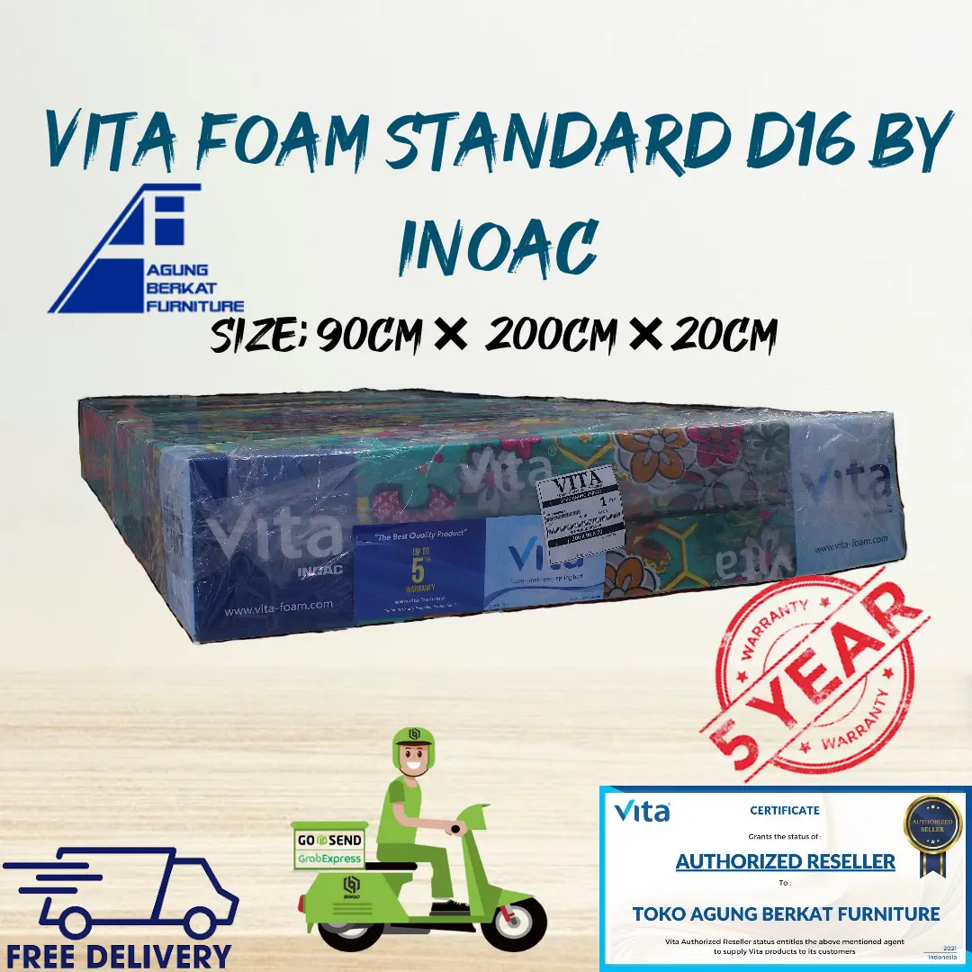 KASUR BUSA INOAC 90×200×20CM GARANSI 10THN ORIGINAL TERMURAH