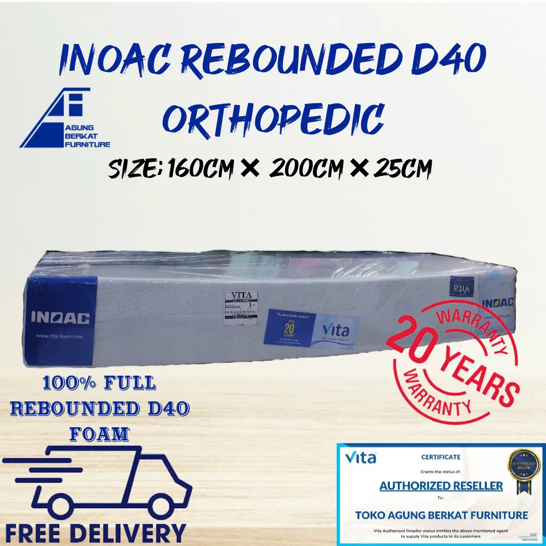 Kasur Busa Inoac Rebounded Rebonded 160cm Tebal 25 Garansi 20Tahun