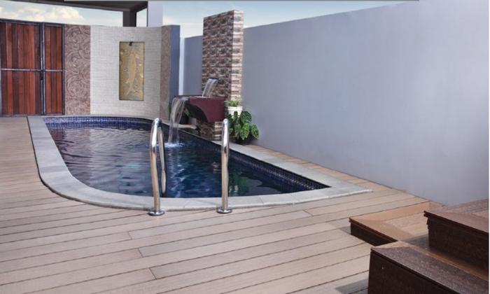 Gambar WPC HPC Decking pesanan tile 30x30 77 pcs dari Baliwood Kota Tangerang Tokopedia