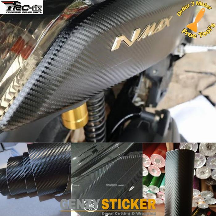 Gambar Sticker/stiker carbon 3D/warna hitam dari genzy sticker Kab. Wonosobo Tokopedia