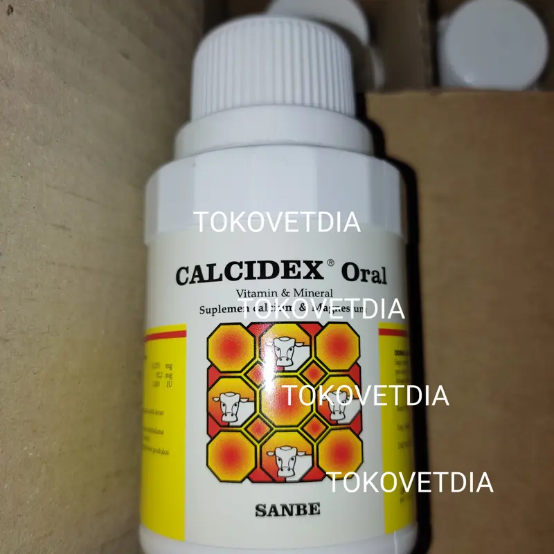 Calcidex Oral 100 ml Kalsium Calcium Sapi Ambruk SANBE 1