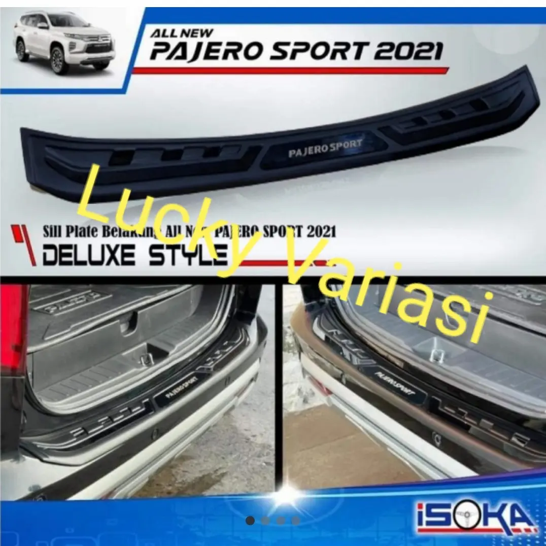 TERBARU sillplate belakang all new pajero 2021 deluxe style full hitam