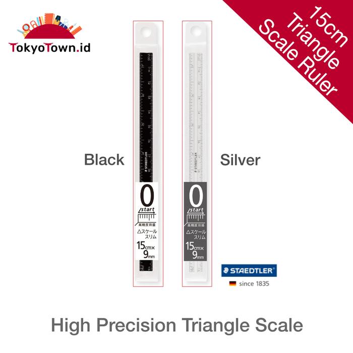 Scale Ruler Staedler Jual STAEDTLER High Precision Triangle Scale Ruler - Silver - Kota ...