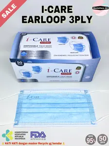 Disposable Face Mask i-Care 3 ply