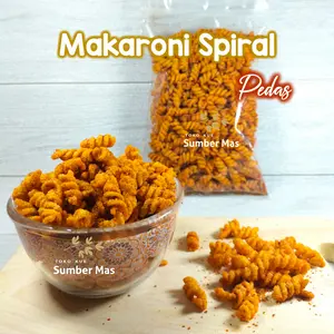 Makaroni spiral Pedes 250 gr / kue kering kiloan / aneka snack