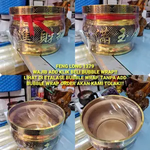 Hiolo / Tempat Dupa Kuningan China Zhao Cai Jin Bao Jin Yu Man Tang 9"