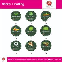 Gambar Cetak Label Sticker- Kiss Cut (3cm, 5cm, 7cm)- Vinyl Glossy or Matte dari VisualArt Indonesia Kota Makassar 4 Tokopedia