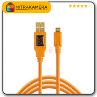 Gambar Tether Tools Pro USB 2.0 to Micro B 5 Pin (4.6m) - Orange dari Mitrakamera Kota Administrasi Jakarta Selatan 2 Tokopedia