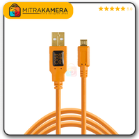Gambar Tether Tools Pro USB 2.0 to Micro B 5 Pin (4.6m) - Orange dari Mitrakamera Kota Administrasi Jakarta Selatan 5 Tokopedia
