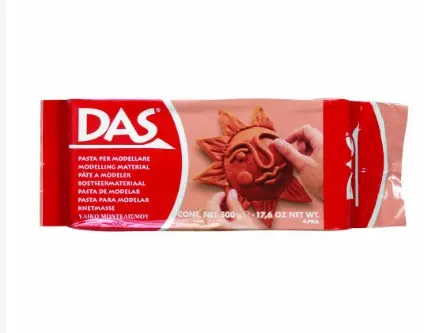DAS Air Dry Clay 500 gram coklat