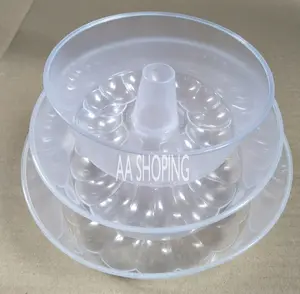 set 3 pcs cetakan puding polkadot/leci beda ukuran/cetakan bolu kukus