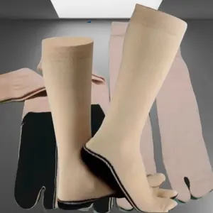 KAOS KAKi JEMPOL KREM TELAPAK HITAM POLY / KAOS KAKI WANITA MUSLIMAH