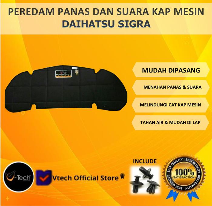 Gambar VTECH Peredam Panas dan Suara kap Mesin Daihatsu Sigra dari Vtech Peredam Authorized Store Kota Bandung Tokopedia