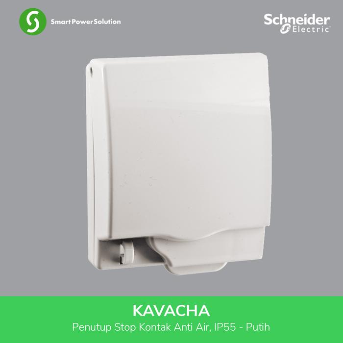 Gambar Schneider Penutup Stop Kontak Putih Kavacha - E223R_WE dari Smart Power Solution Kota Administrasi Jakarta Barat Tokopedia