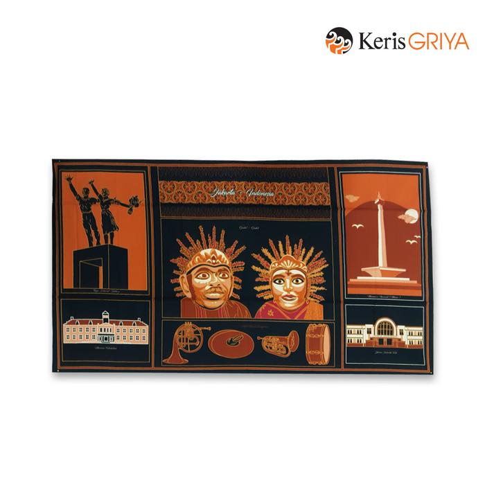 Gambar Batik Keris Hiasan Dinding Packing Motif Icon Jakarta - Hitam dari BATIK KERIS OFFICIAL Kab. Sukoharjo 3 Tokopedia