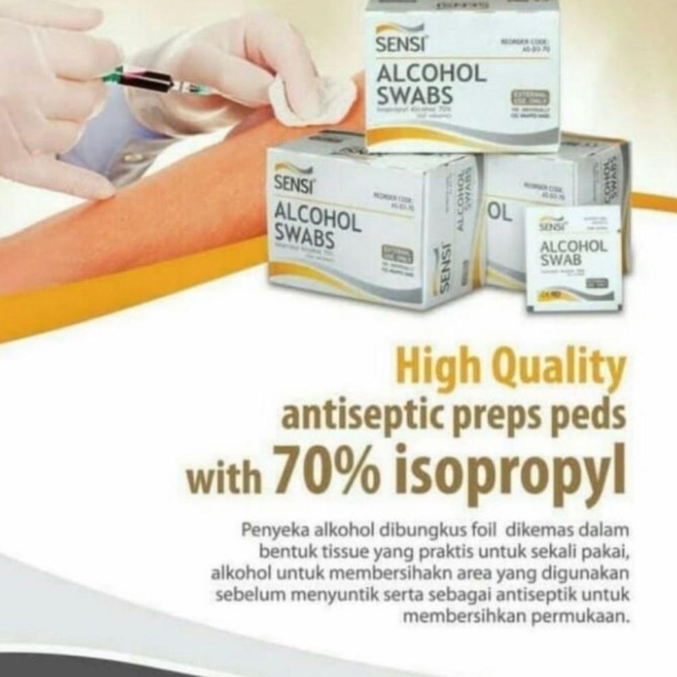 Sensi alcohol swab isi 100