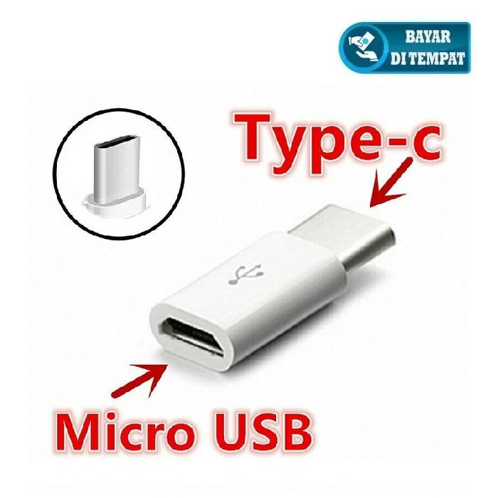 Jual CONVERTER MICRO USB TO TYPE-C / Micro USB Connector to Type C ...