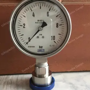 Pressure Gauge Diaphragm ferulle 4 inch + kalibrasi KAN
