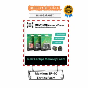 Menthon EP40 Memory Foam Eartips IEM Dengan Technology Nano Bacterial
