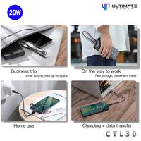 Gambar Ultimate Power Data Cable Type-C to Lightning PD 20W 30CM Fast Chargin dari Ori aksesoris 1 Kota Administrasi Jakarta Pusat 2 Tokopedia