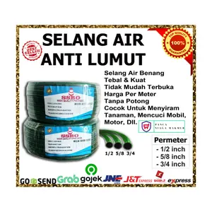 SELANG AIR 1/2 - 5/8 - 3/4 BENANG SELANG HIJAU ANTI LUMUT PERMETER