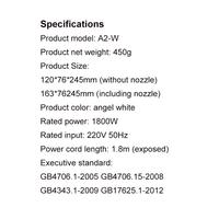 Gambar ShowSee Anion Hair Dryer A1 Quick Dry Negative Ion Hair Care 1800W dari Venus Mobile Kota Administrasi Jakarta Barat 3 Tokopedia