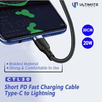 Gambar Ultimate Power Data Cable Type-C to Lightning PD 20W 30CM Fast Chargin dari Ori aksesoris 1 Kota Administrasi Jakarta Pusat 3 Tokopedia