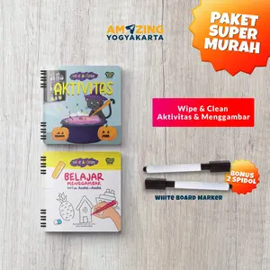 Paket Wipe and Clean Book - AKTIVITAS dan MENGGAMBAR