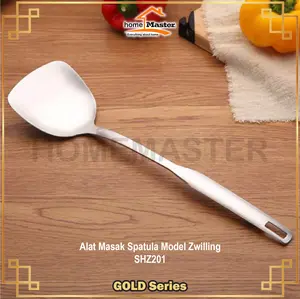 HomeMaster Spatula/Sodet/Sutil Stainless/Besi Baja Tahan Karat SUS201 Alat Masak Model Minimalis Zwilling Stainless - SHZ201