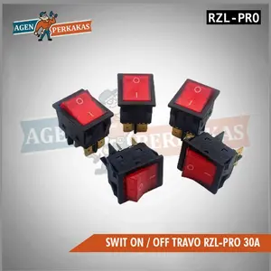 SAKLAR MESIN LAS INVERTER SWITCH ON-OFF TRAVO LAS 30 A 6 KAKI ORIGINAL