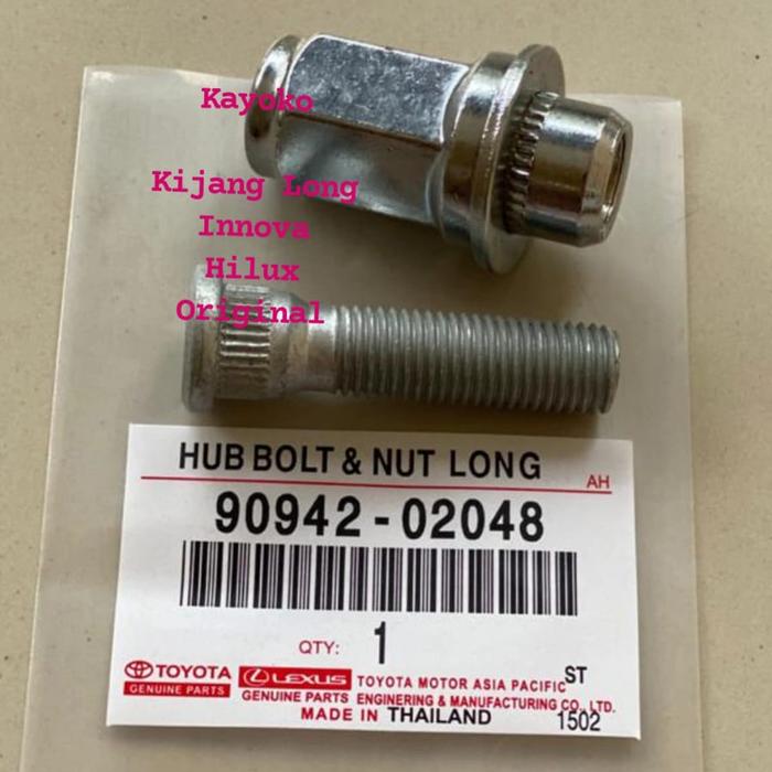 Baut Roda Innova Jual BAUT RODA PANJANG KIJANG INNOVA HILUX HUB BOLT LONG INNOVA HILUX ...