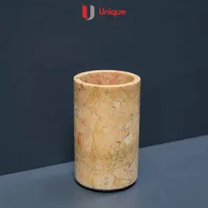 Tempat Sikat Gigi Odol Bentuk Gelas Bahan Batu Alam Terracotta