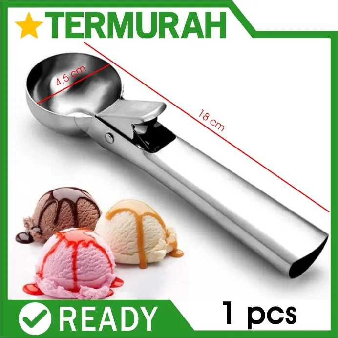 Ice Cream JEMPOL scoop Skop es krim manual sendok sekop stainless