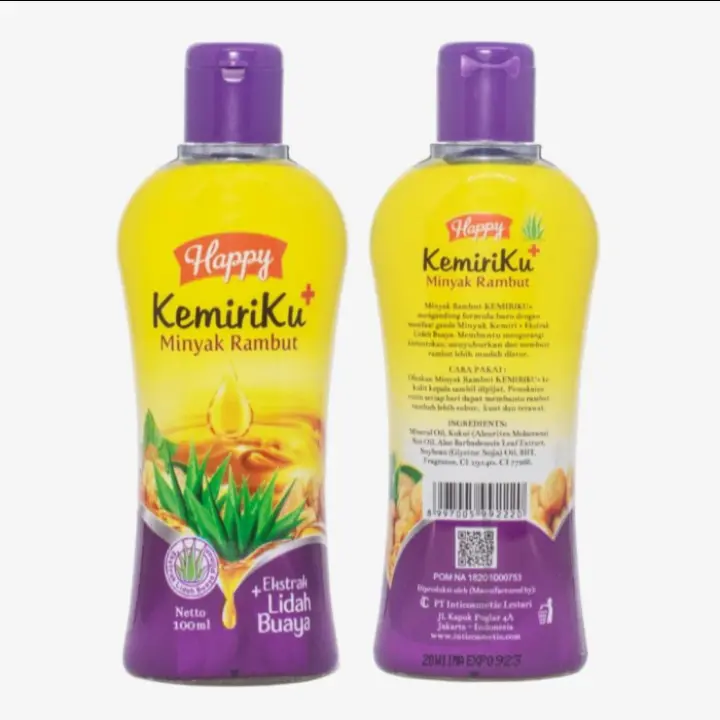 Happy Kemiriku Minyak Kemiri Extract Lidah Buaya penyubur rambut