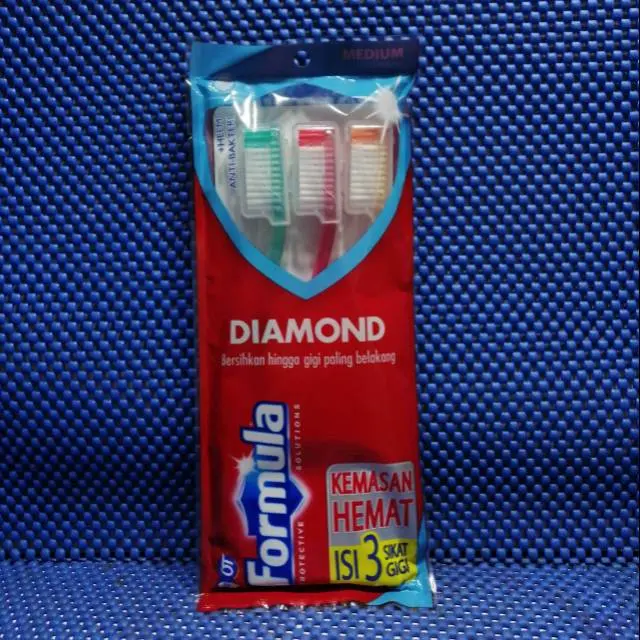 Sikat Gigi Formula Silver Protector Diamond / Ripple Soft isi 3 0