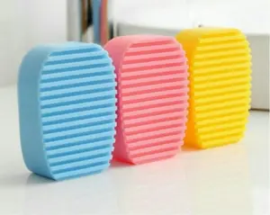 ALAT BANTU CUCI KERAH BAJU SILIKON - Sikat GOSOK Silicone Kucek