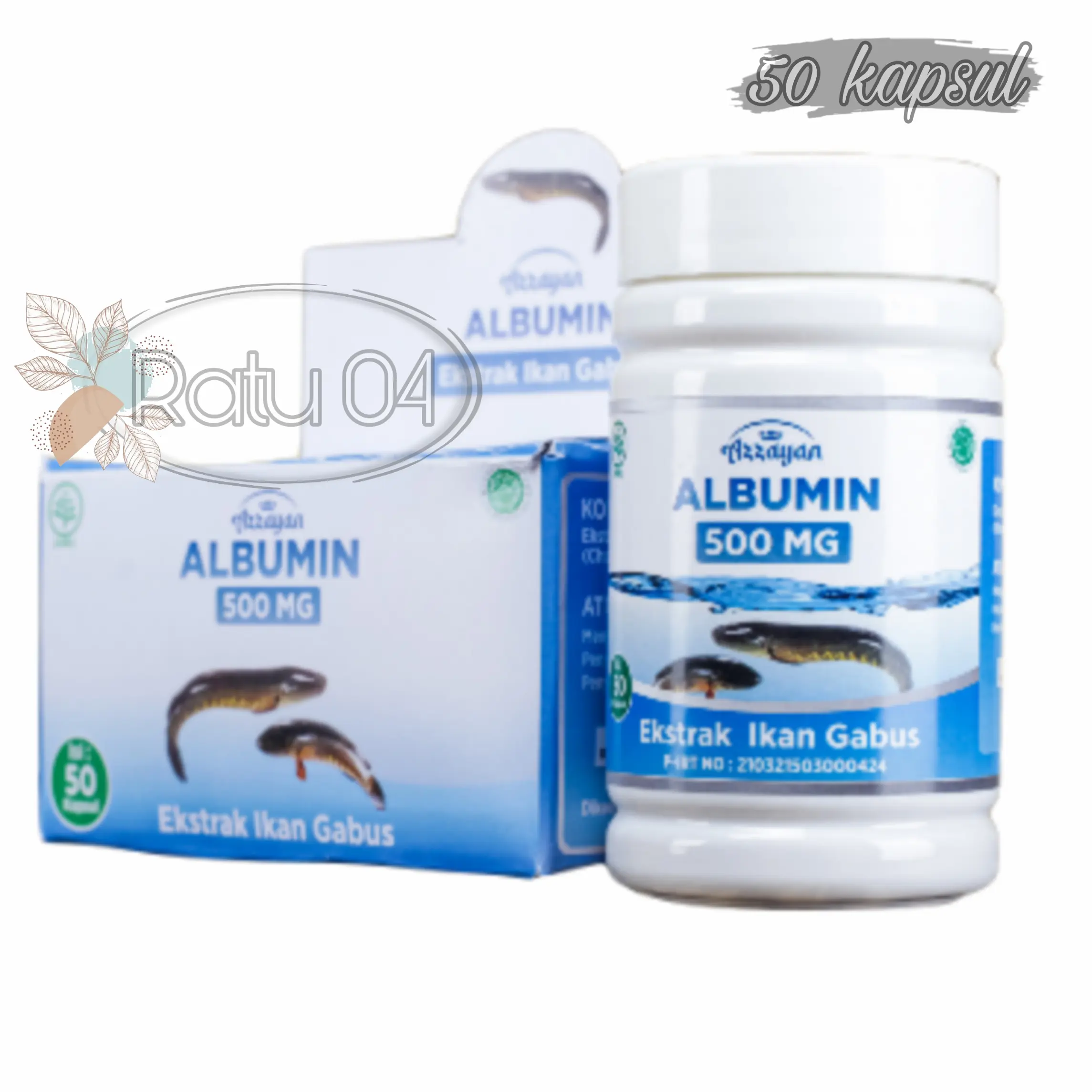 Albumin Ekstrak Ikan Gabus Azzayan 50 Kapsul