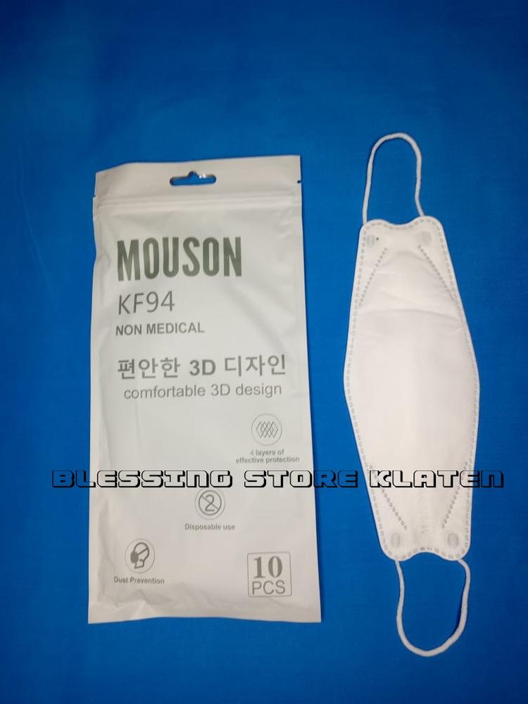 MASKER MOUSON KF 94 PUTIH / MASKER ANTI VIRUS KF 94 / MASKER KESEHATAN