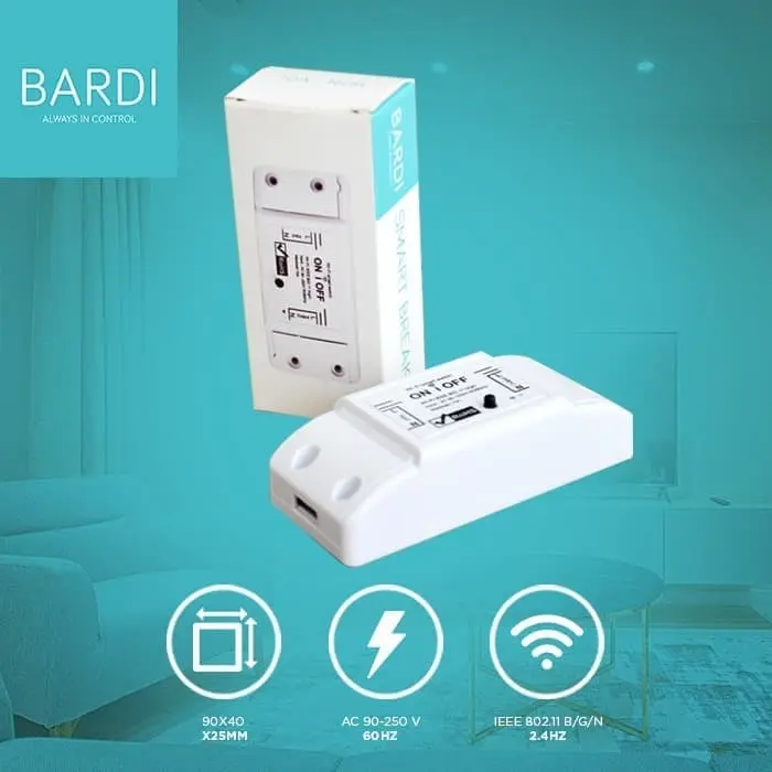 BARDI Smart Breaker On Off Switch Wifi Wireless IoT Home Automation 3