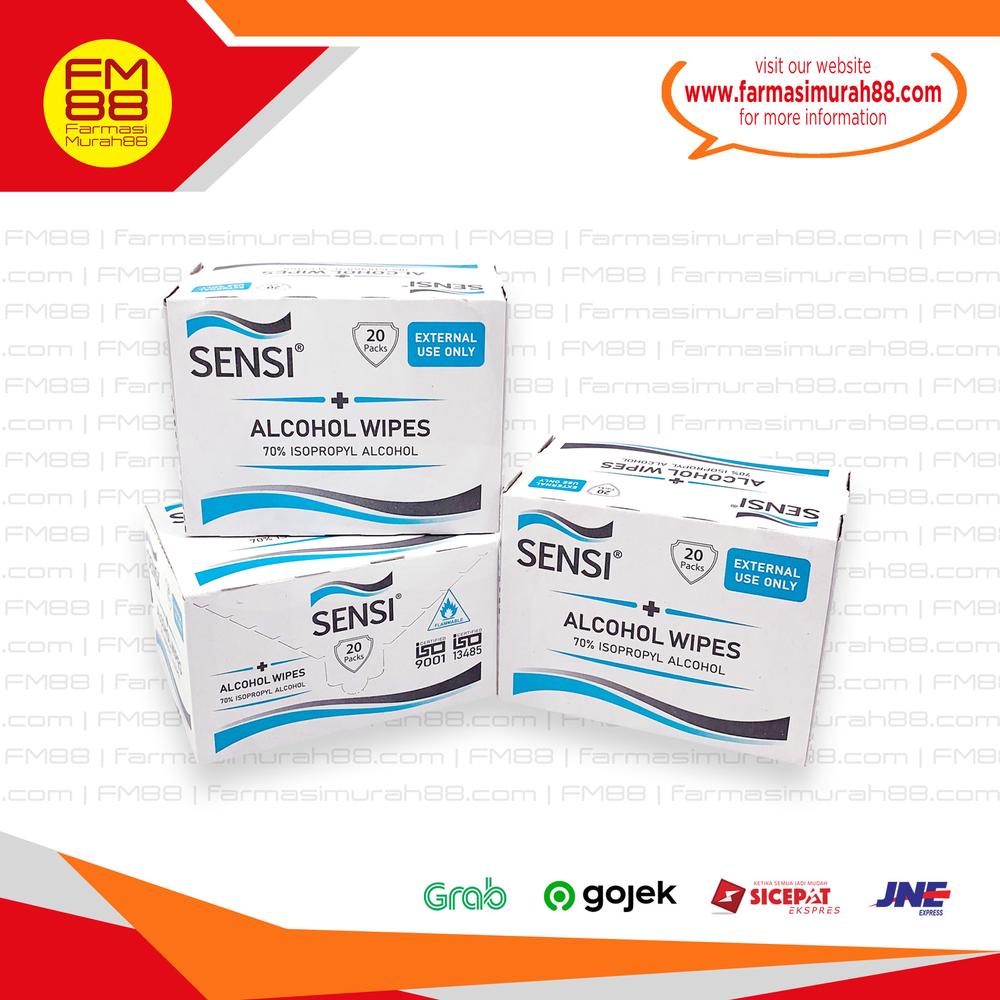 Sensi wipes isi 20 pcs tisu antiseptik