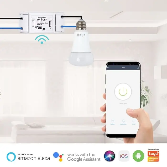 BARDI Smart Breaker On Off Switch Wifi Wireless IoT Home Automation 4