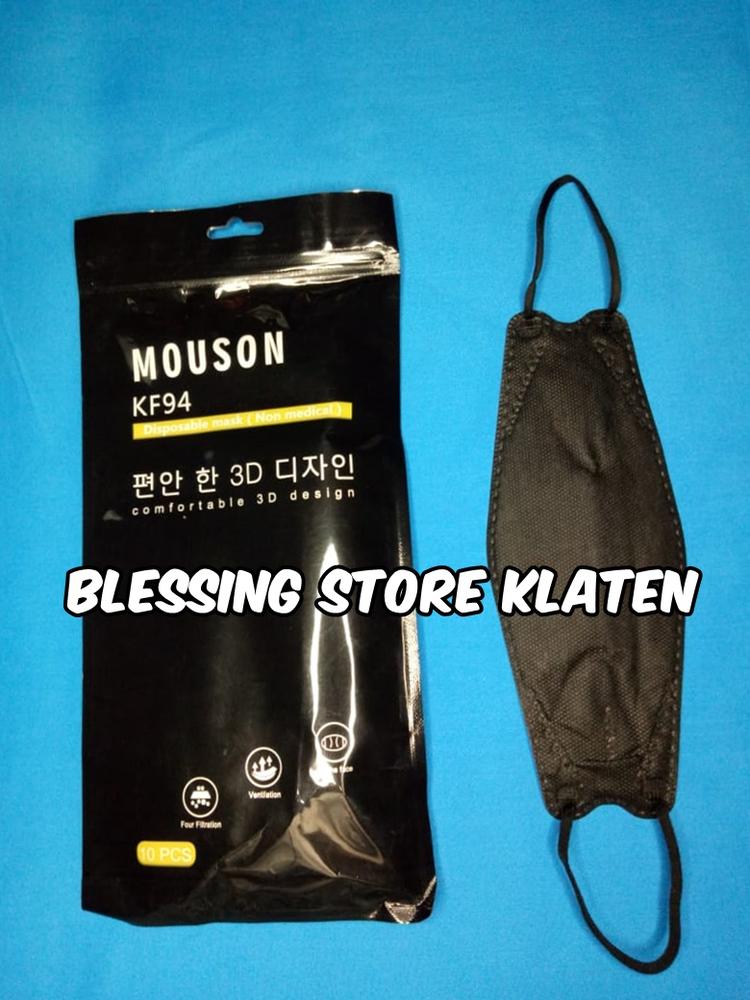 MASKER MOUSON KF 94 HITAM / MASKER ANTI VIRUS KF 94 / MASKER KESEHATAN