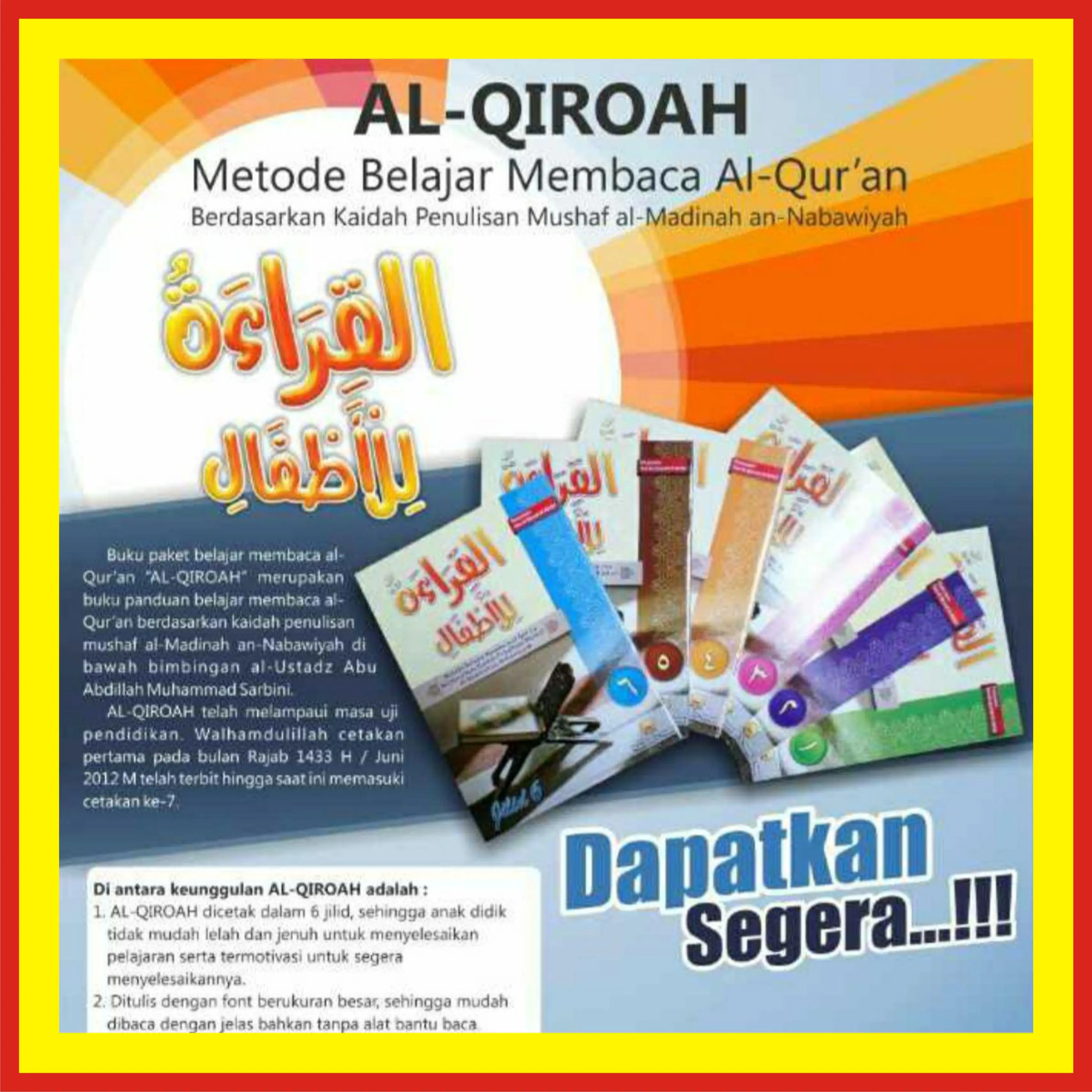 Cara Cepat Belajar Membaca Al Quran Al Qiraah Lil Athfal
