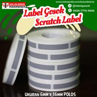 Gambar Scratch penutup PIN / Voucher ID member/ voucher produk -GREY/TANPA MOTIF 6*36MM dari Stiker Gosok Indonesia Kota Surakarta 1 Tokopedia