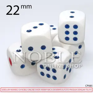 Dadu 22 mm Putih Big Dice Jumbo Toys Pelengkap Board Game Permainan Ular Tangga Monopoli